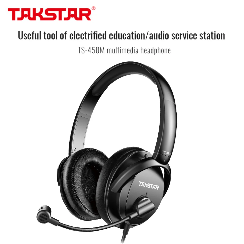 

Takstar TS-450M Multimedia Headphone For Multimedia electrified education audio service station TV program host entertainment