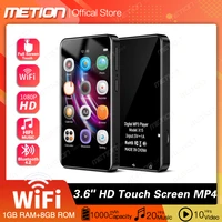 2022new 3 6 full touch screen smart android system wifi mp4 mp3 music player bluetooth portable mp3 walkman hifi sound quality