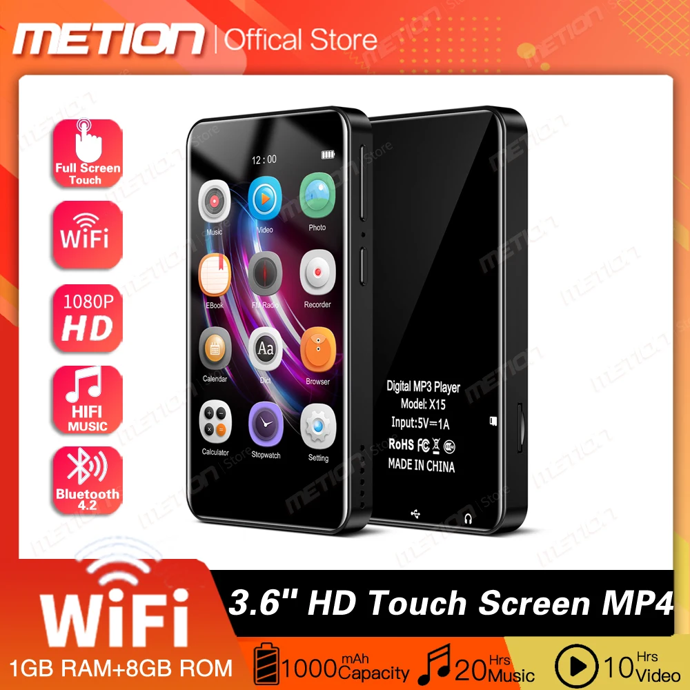 2022New 3 6 &quotFull Touch Screen Smart Android System WiFi Mp4 Mp3 музыкальный плеер Bluetooth Портативный MP3 HIFI