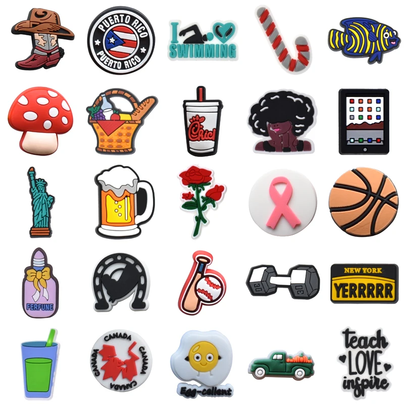 

Girl Gifts Women Charm Packs Shoes Accessories Shoe Charms Kids Set Jeans Para Pins Men Decorations for Crocs Boy Wholesale Bulk