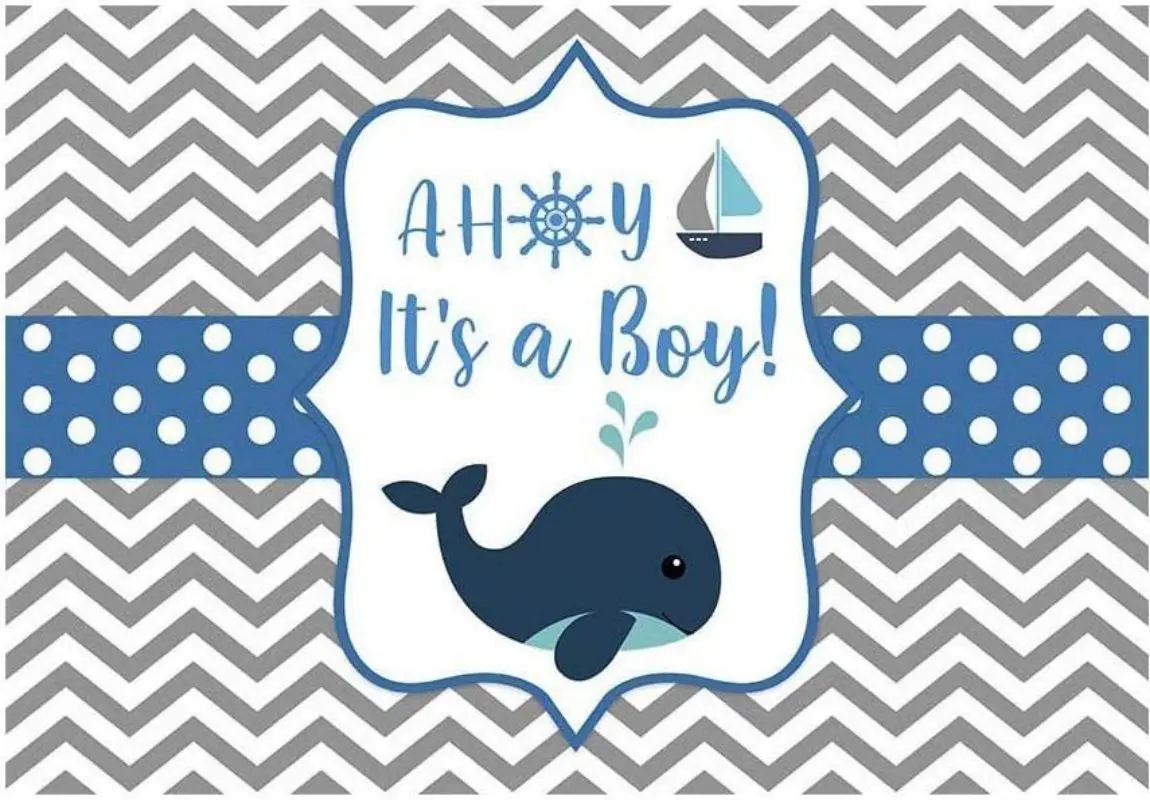 

Голубой морской Кит под морем Краб морской баннер детский душ фон для фотографирования мальчика украшение для дня рождения пользовательский фон