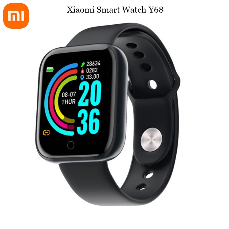 

Xiaomi Smart Watch Y68 Men Blood Pressure Waterproof Bracelet Heart Rate Monitor Fitness Tracker Watch Sport Watch for Women