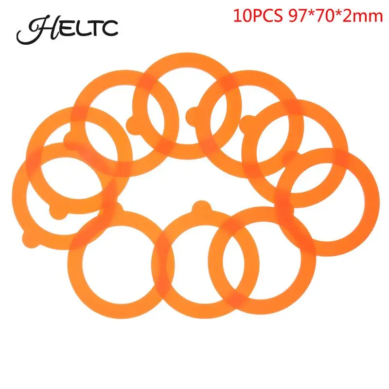 

10Pcs Silicone Jar Gaskets Food Storege Jars Replacement Airtight Leak-Proof Rubber Seals Rings Fits Regular Mouth Canning Jars