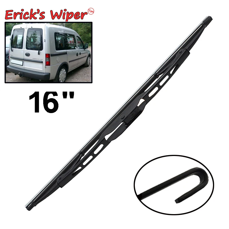 Erick's Wiper 16" Rear Wiper Blade For Opel Combo B 1994 - 2001 Windshield Windscreen Tailgate Window Car Rain Brush