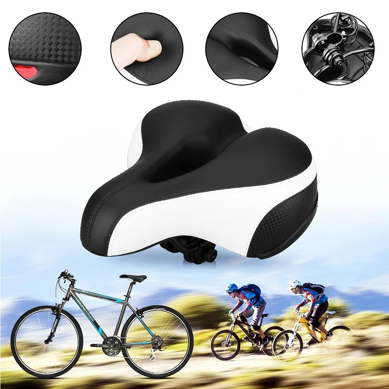 

Outdoor Cycling Mountain Bike Saddle seat cushion Soft thickening Widening cushion riding equipment Bicycle accessories