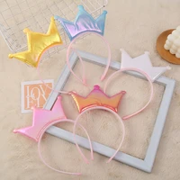 new 2022 women fashion crown headband bow shine hair band girls festival party mujer hair accessories ornaments