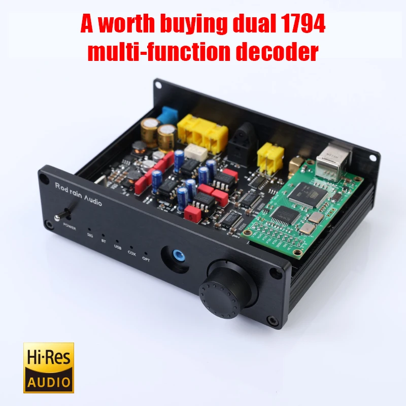 Двухканальный Hi-Fi звуковой декодер Rod Rain Audio Bluetooth 5 1 усилители для наушников ЦАП