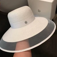 fascinating black mesh sun hats for women large wide brim sunscreen cap vintage design kentucky derby hat summer beach caps