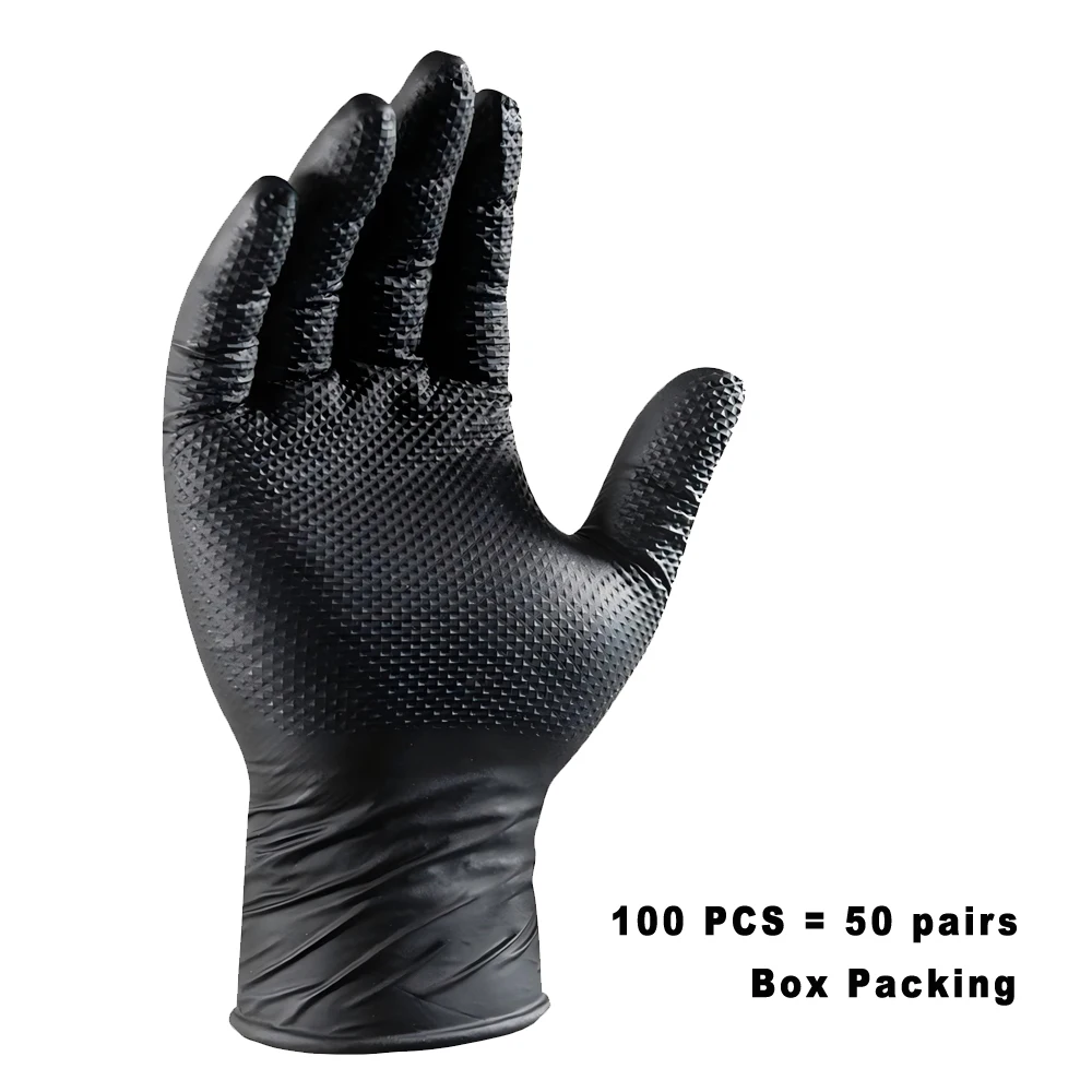 

Черные нитриловые перчатки 8 mil