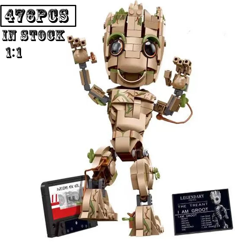 

Новая модель «Я Грут», Стражи Галактики, совместимые с 76217, строительные блоки, кирпичи, детская игрушка «сделай сам», рождественские подарк...