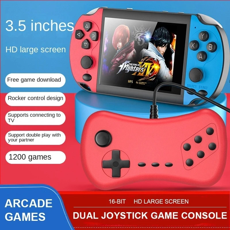 

X7s Dual Joystick Retro Tv Game Console Hd 3.5 Inch Large Screen Game Machine Game Consoles Large Screen Handheld Portable Mini