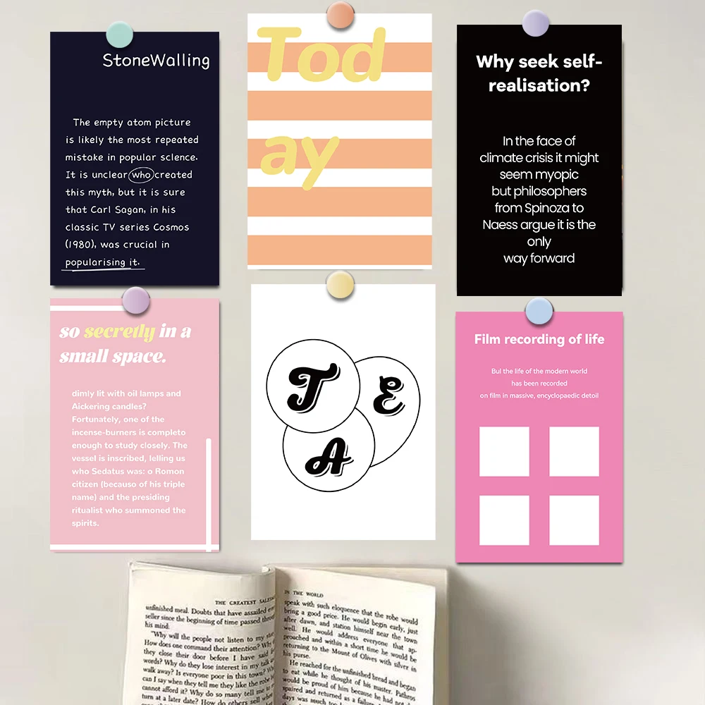 Наклейки на стену с надписью английском языке 15 шт.