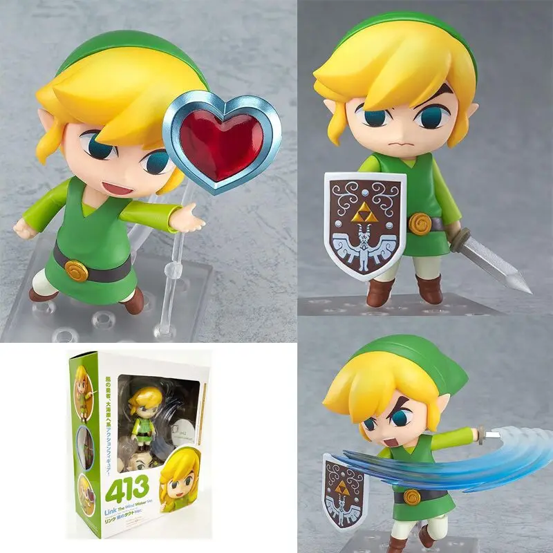 Nendoroid The Legend of Zelda Figure Breath of the Wild 733 413 Edition Deluxe Figma 153 Sky Sword Link Zelda Action Figures Toy images - 6