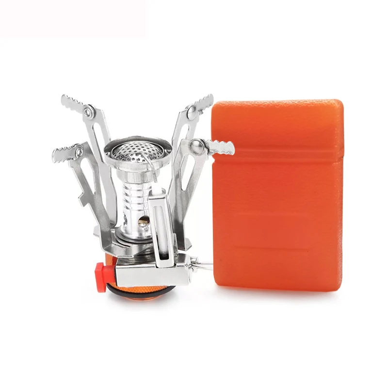 

3000W Mini One-piece Stove Head Outdoor Folding Tourist Portable Small Torch Gas Fierce Fire Picnic Camping Supplies Gadgets