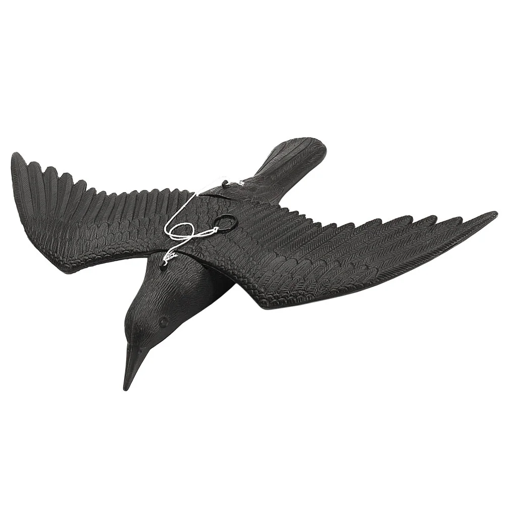 

Crow Decoys Attracting Crows Black Decor Yard Ornament Plastic Crow Statue Magpie Sculpture Artificiales Para