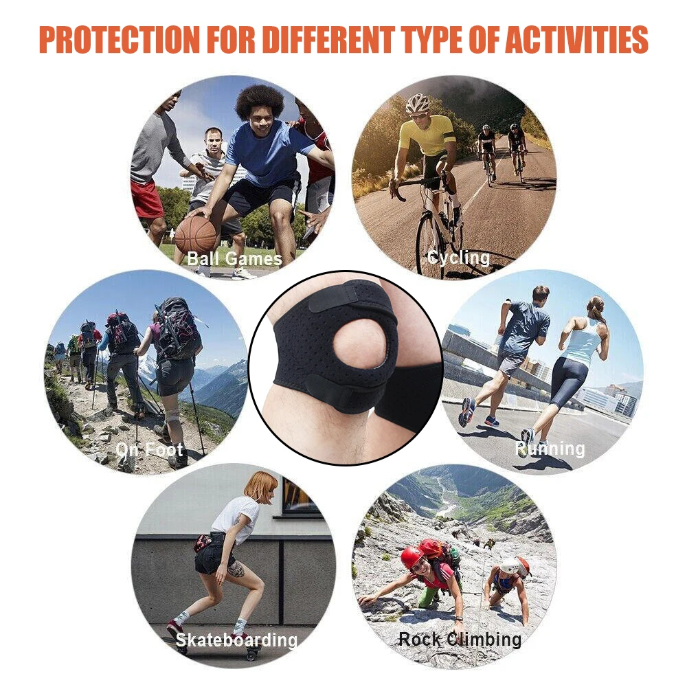 1 шт. Регулируемый стабилизатор коленной чашечки для разрыва мениска артрита