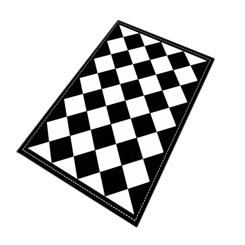 

Коврики для ванной, нескользящий коврик для ванной комнаты, грязевые напольные коврики с диатомом для спальни, клетчатый коврик с узором, ко...