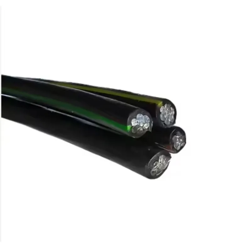 Фото 【Из Китая】Заводская цена Витой электрический кабель XLPE 3X70+54.6+2X16MM2 ПВХ алюминиевые многожильные силовые кабели Алюминиевый медный кабель №3