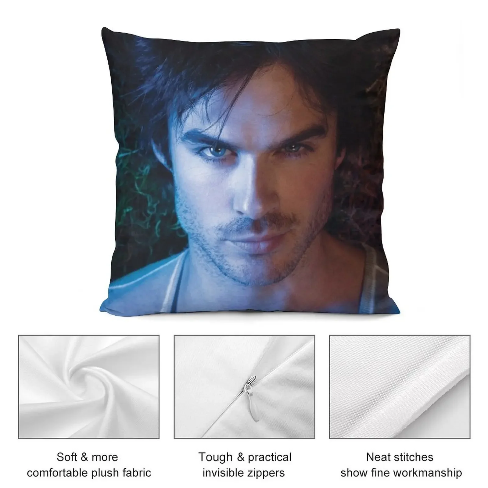 Декоративная подушка Ian Somerhalder клетчатая для дивана чехлы гостиной декоративные