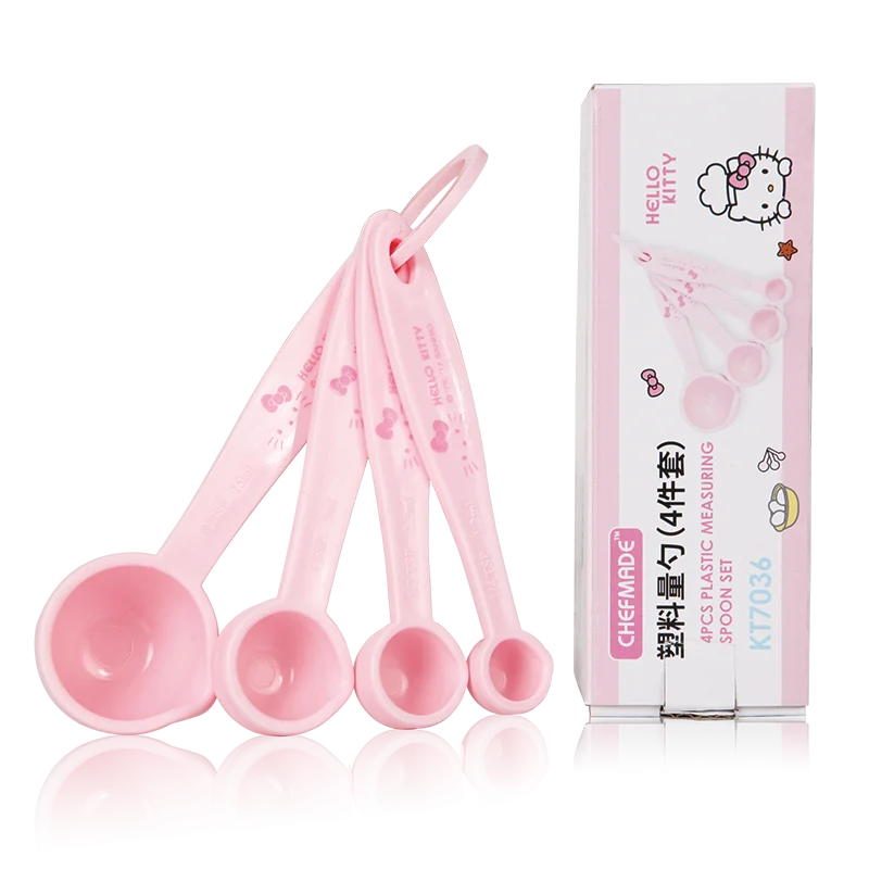 

Мерная Ложка Hello Kitty, пластиковая мерная ложка, искусственная формула, набор из 4 шт.