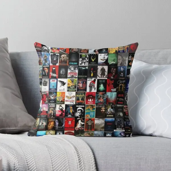 

Best Horror Movie Posters Collage Printing Throw Pillow Cover Anime Bedroom Fashion Fashion Decor Throw Pillows not include