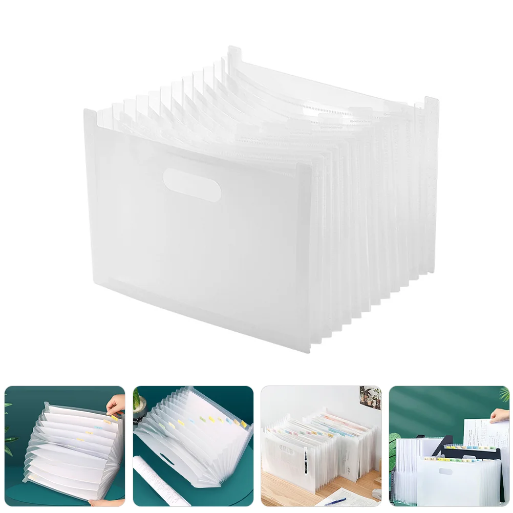 

File Rack Receipt Holder Organizer Multi-grid Folder Expanding Bag Document Storage