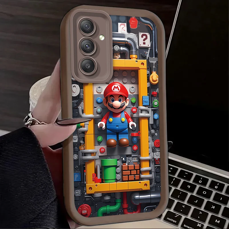 Чехол M-Marios Building Blocks для Samsung Galaxy A35 A55 A15 A25 A16 A06 A05 A05S A24 A13 A23 A12 A22 A32 A52 A71 A51 4G Cover