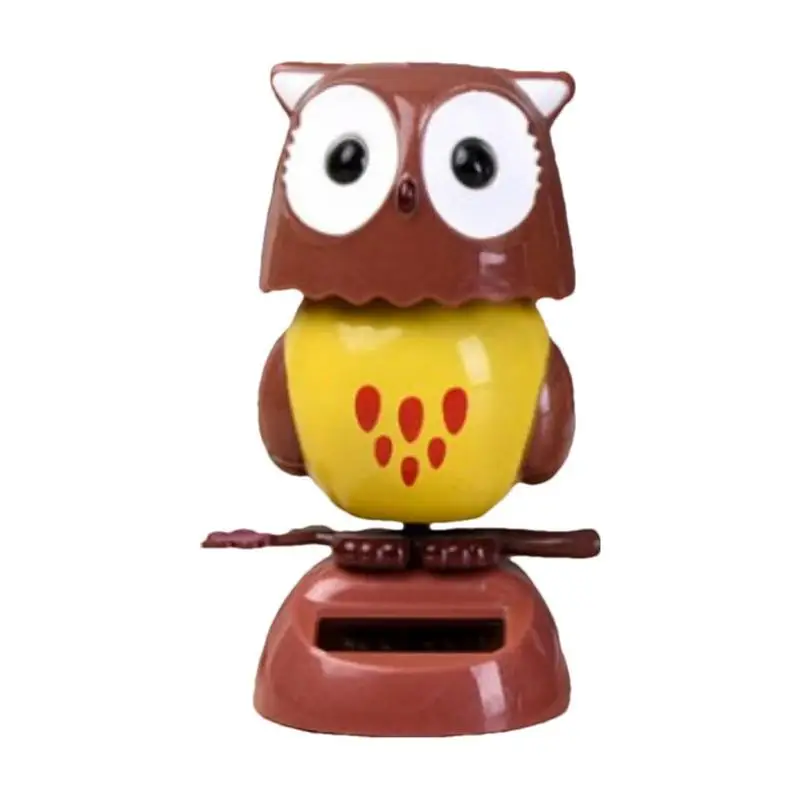 

Cute Solar Car Accessories | Owl Car Decor Shaking Head Owl Dashboard Car Decor For Women - Dashboard Decorations Gifts