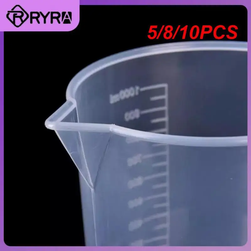 

5/8/10 шт. мерный стакан с градуированным качеством с измерительными инструментами визуальные весы пластиковая кухонная чашка для счета