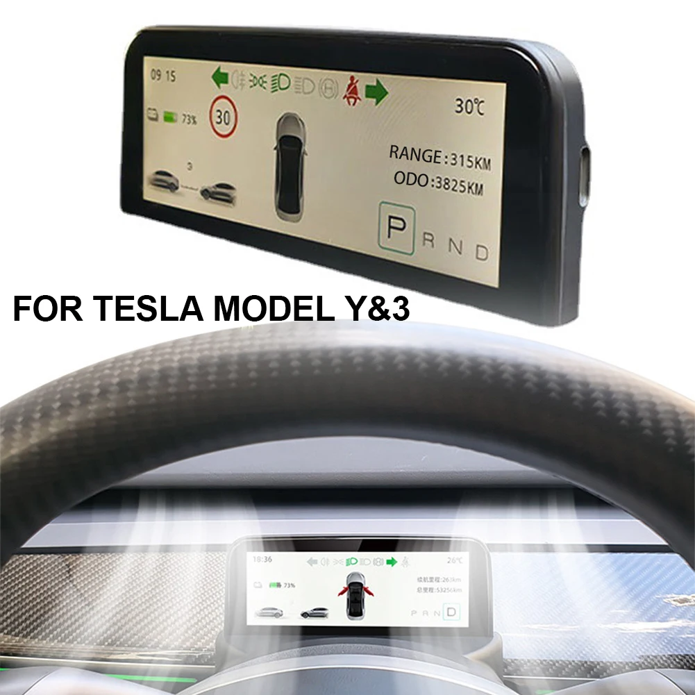 

4.6\\\" HD LCD Meter IPS Speedometer Gauge Cluster For Tesla Model 3/Y Multifunctional Car Electronics Accessories
