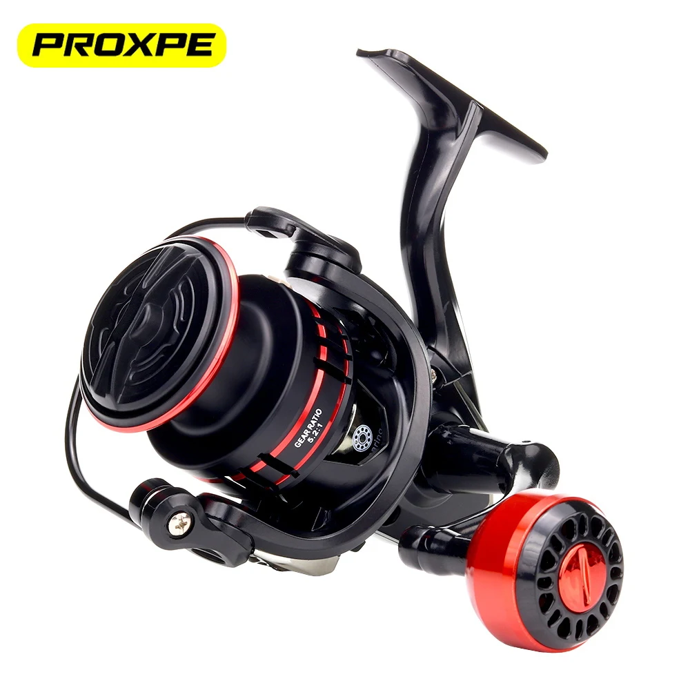 

PROXPE Fishing Reel 5.2:1 JK1000-7000 Spinning Wheel Max Drag 12Kg Carp Rotating Coils Metal Spool Saltwater Feeder Goods