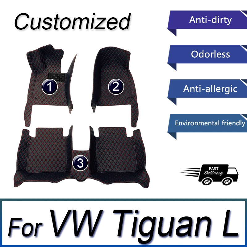 

Автомобильные коврики для VW Volkswagen Tiguan L 2017 2018 2019 2020 2021 2022