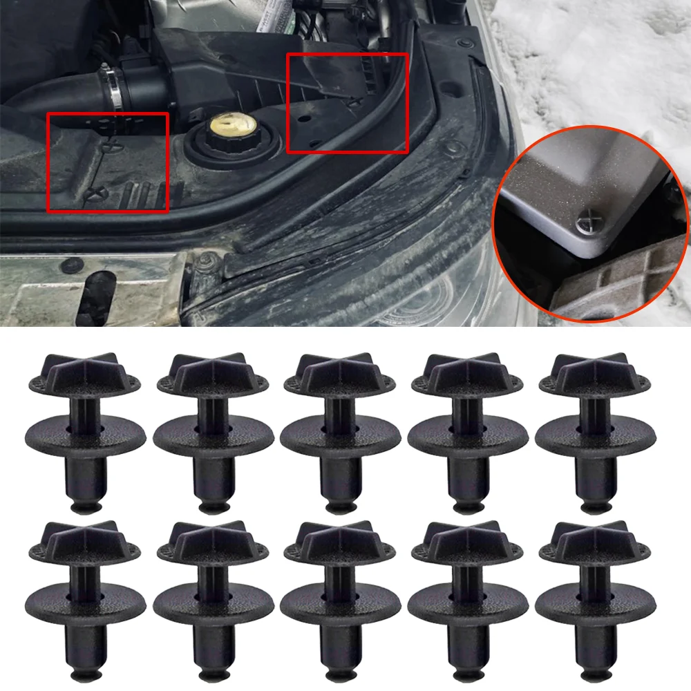 

10x для Land Rover Range Rover Evoque I 2011 2012 2013 2014 2015 2016 2017 2018 крышка батарейного отсека обшивка панели крепежные зажимы