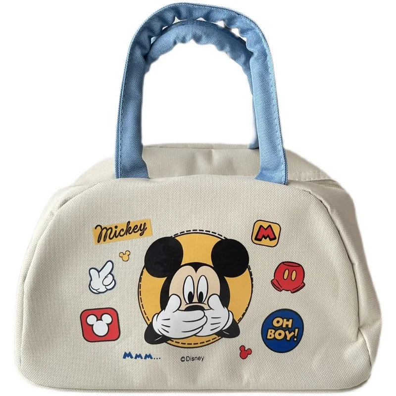 

Изолированный Ланч-бокс Disney с изображением Микки Мауса, Офисная Милая Портативная сумка с изоляцией для студентов, сумка для хранения для д...