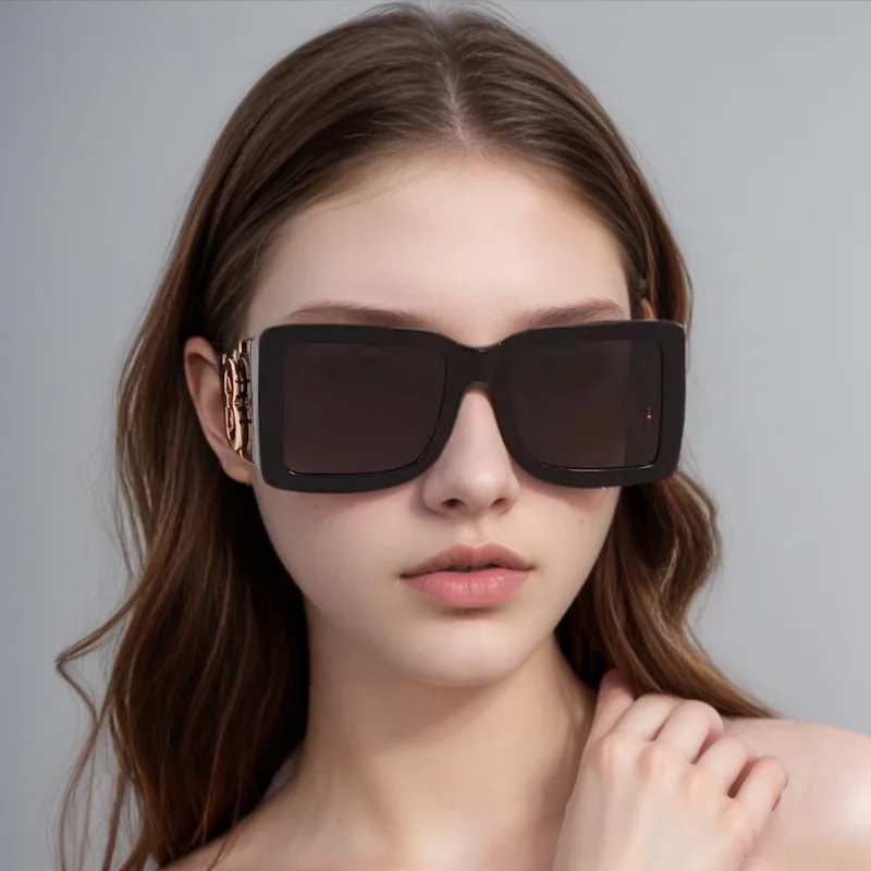 LeonLion Большие Квадратные Солнцезащитные очки женские модные солнцезащитные в