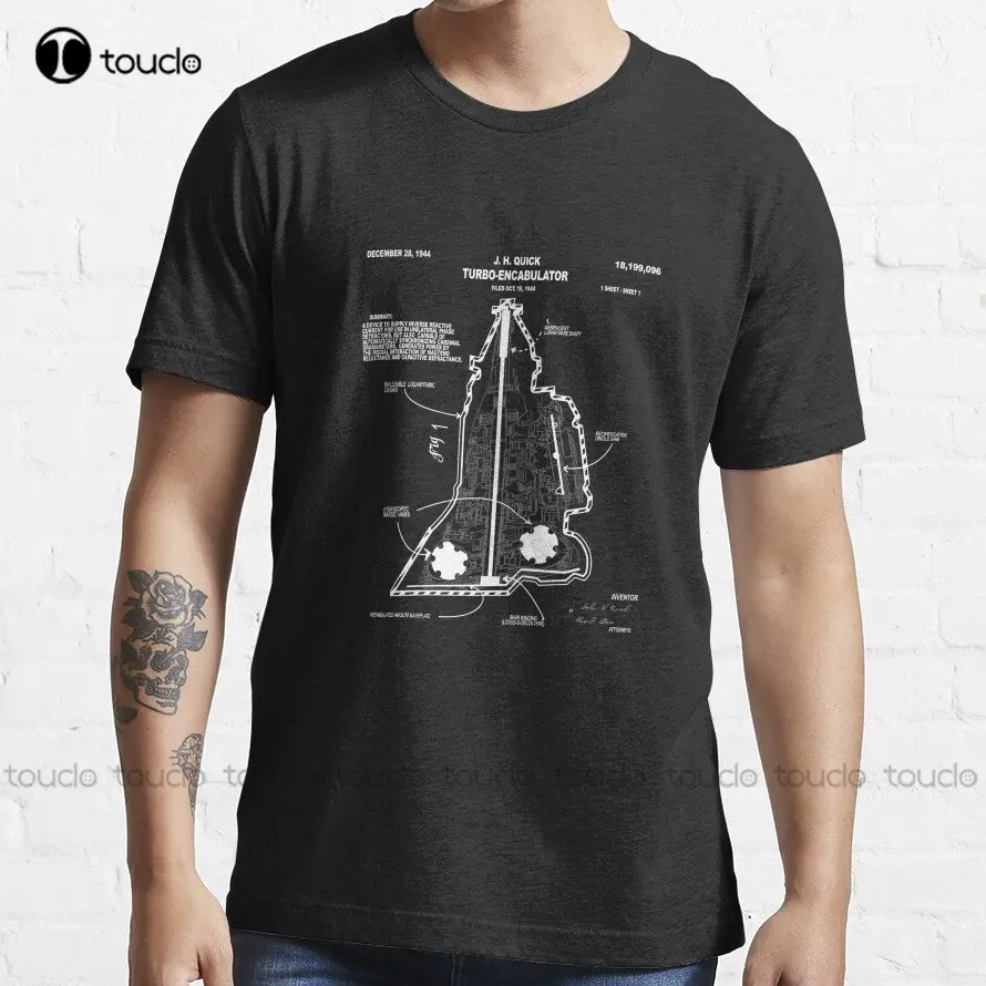

Turbo Encabulator Patent Funny Engineering Joke Design Classic T-Shirt Trending T-Shirt Funny Art Streetwear Cartoon Tee Xs-5Xl