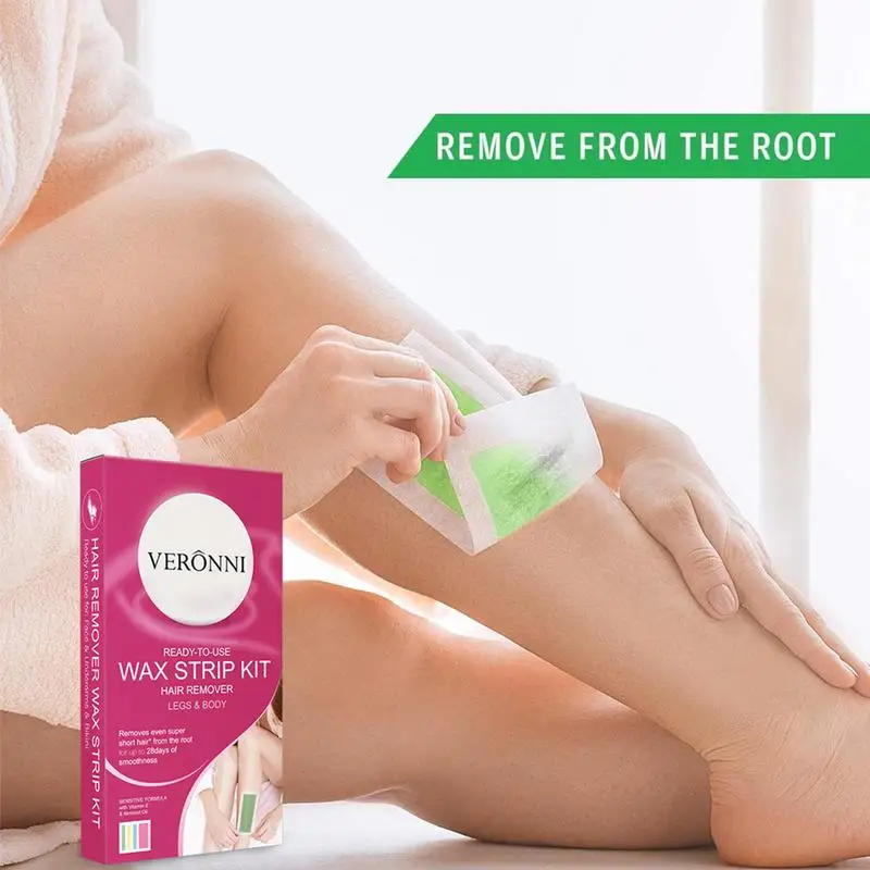 

20 шт., портативные восковые полоски для удаления волос на подмышках