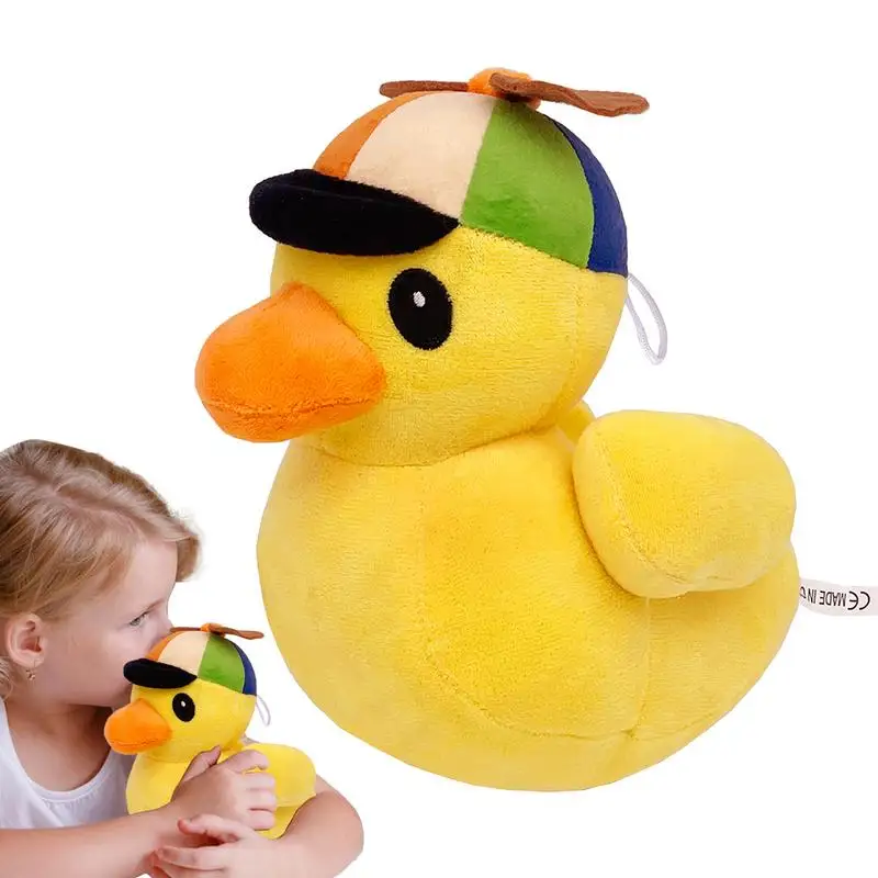 Плюшевая игрушка-утка мультяшная утка Dll со шляпой плюшевая игрушка детские