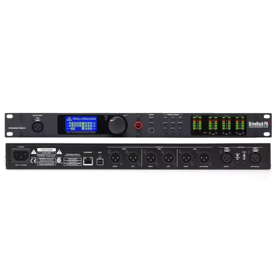 Фото DriveRack PA2 2 в 6 выходов 2 в 6 выходов DSP цифровой аудиопроцессор для профессионального сценического звукового оборудования №4