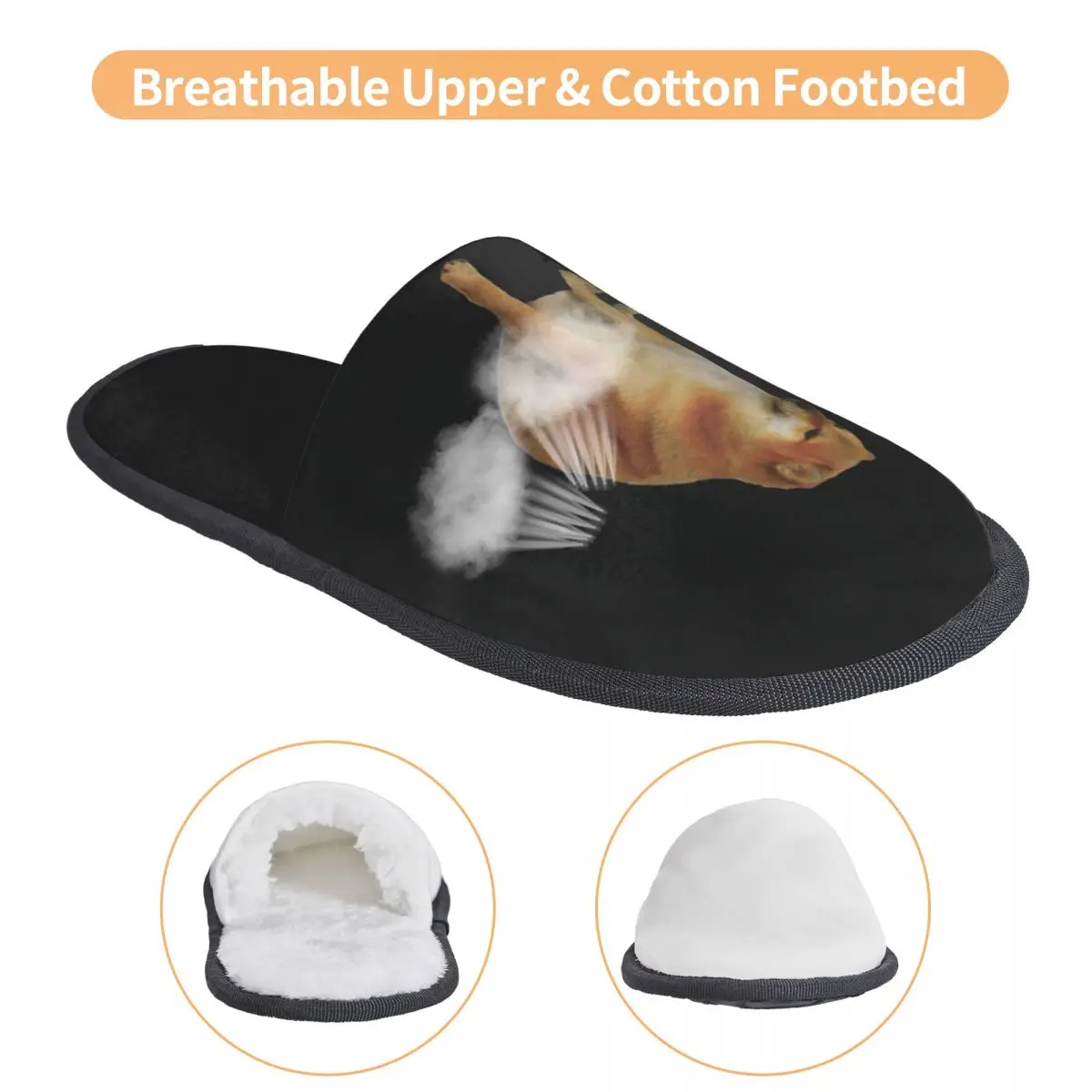 Забавные домашние тапочки из пены с эффектом памяти Cheems Dog забавные Shiba Inu Dank Meme