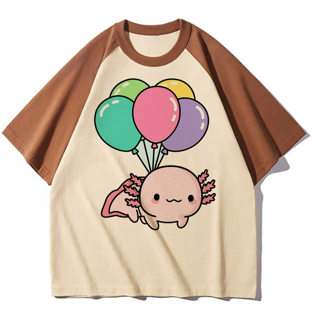 Футболка Axolotl женская футболка в стиле Харадзюку одежда Аниме для девушек