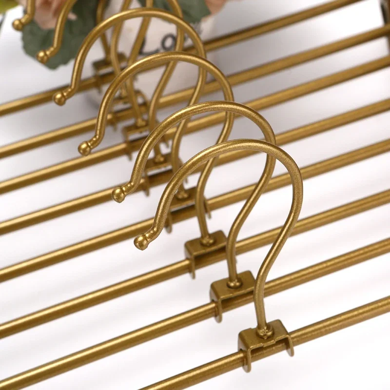 5 шт. вешалка для брюк одежды регулируемый органайзер шкафа стеллаж хранения