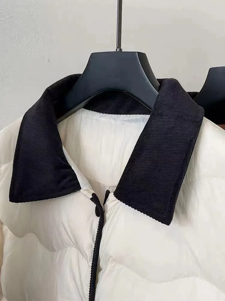 Restore Ancient Down Jacket Woman Winter 2023 Demi-season Spring Parka Fluffy New In Outerwear Shirts and Blouses Sleeveless