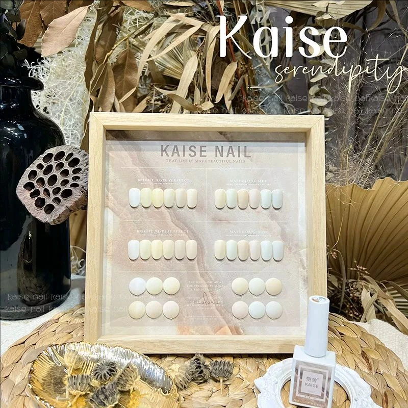 Набор гель-лаков для ногтей KAISE 12 цветов белая серия салона новинка 2024 лидер