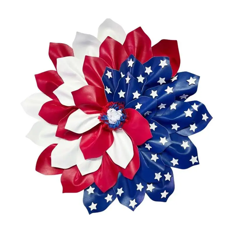 

4th Of July Wreaths For Front Door Memorial Day Door Hangers Front Door Wreath Patriotic Wreath With Stars Stripe For Summer