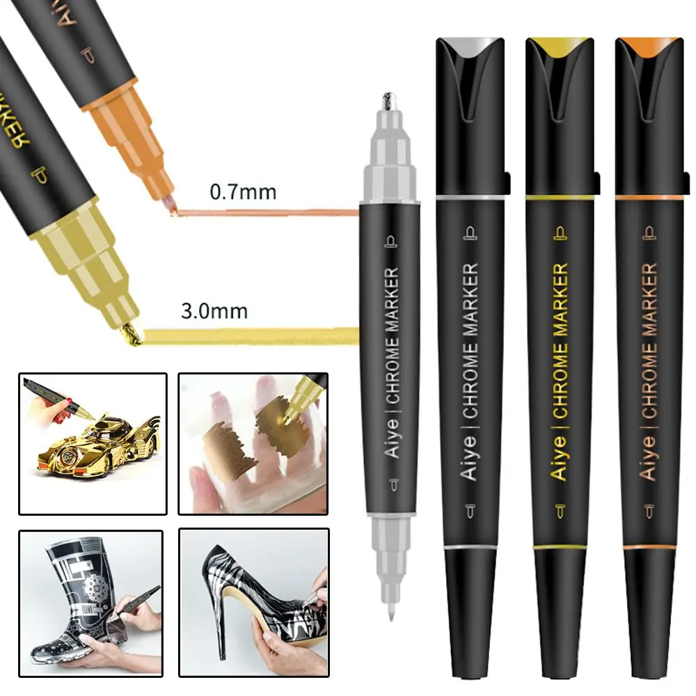 

Fade-proof Hand Painted Model coloring Electroplating Marker Pen Craftwork Coloring Plating Pens Golden Liquid