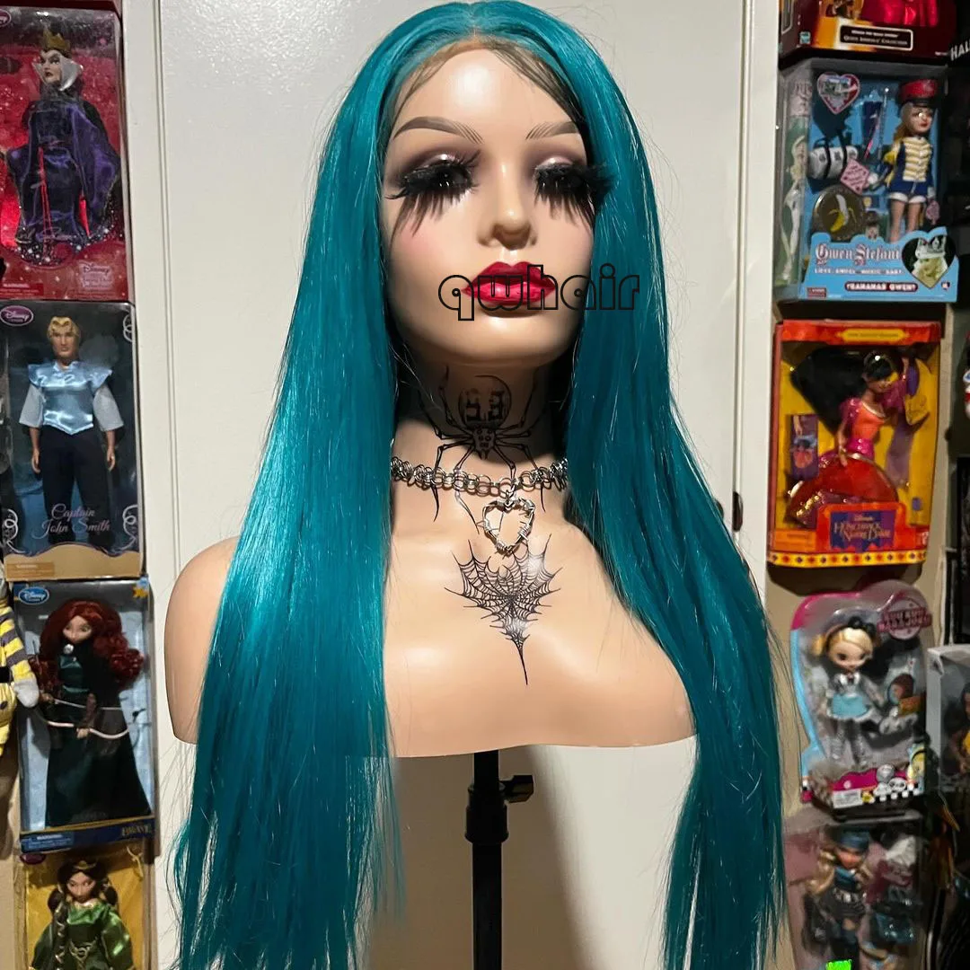 QW синтетический предварительно выщипанный розовый фиолетовый мягкий кружевной