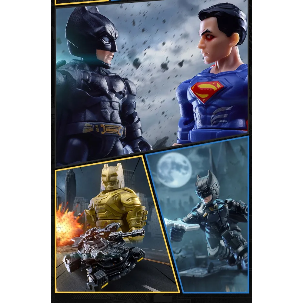 Фото Новая оригинальная коллекционная фигурка BLOKEES: Лига Справедливости, герои DC, крутые персонажи, лимитированная серия, игрушка-сюрприз для всей семьи, настольная игра №3