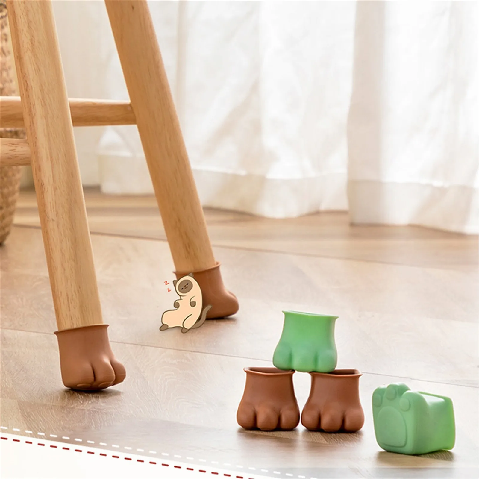 4 шт. нескользящие накладки на ножки стула и пола |