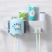 punch free tooth cup rack new wall mounted toothbrush holder bathroom household mouthwash cup holder storage box